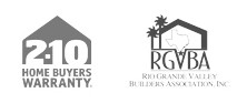 '2-10 Home Buyers Warranty' certificate, and 'RGVBA Rio Grande Valley Builders Association' certificate